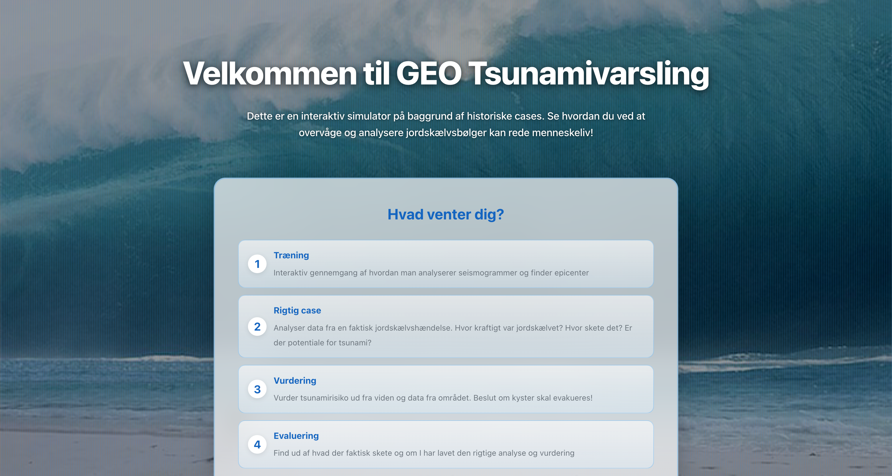 GEO Tsunamivarsling preview